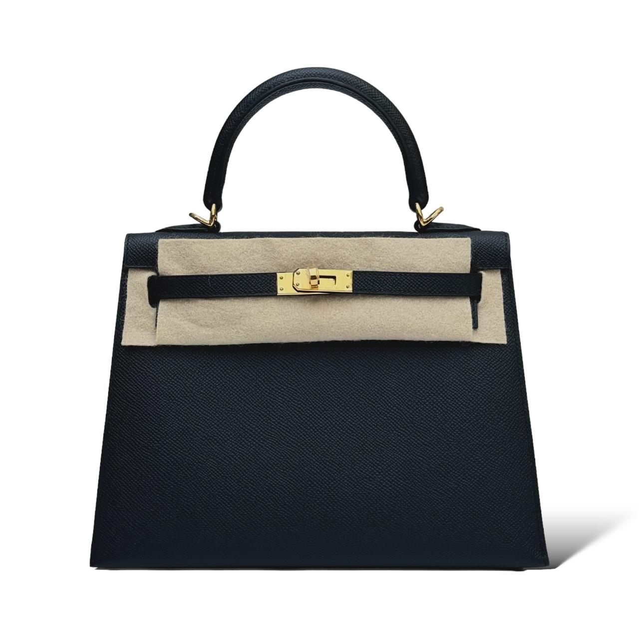 Kelly 25 Black epsom ghw