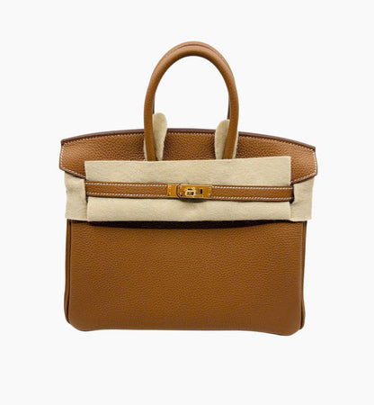 Birkin 25 cm gold ghw togo