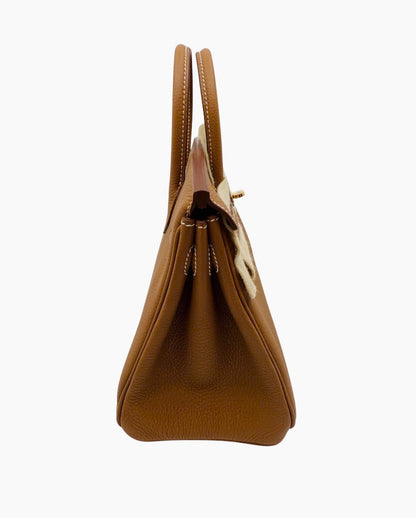 Birkin 25 cm gold ghw togo
