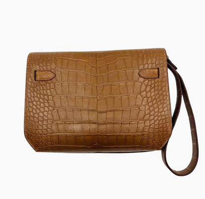Kelly Depeche men gold matte alligator phw
