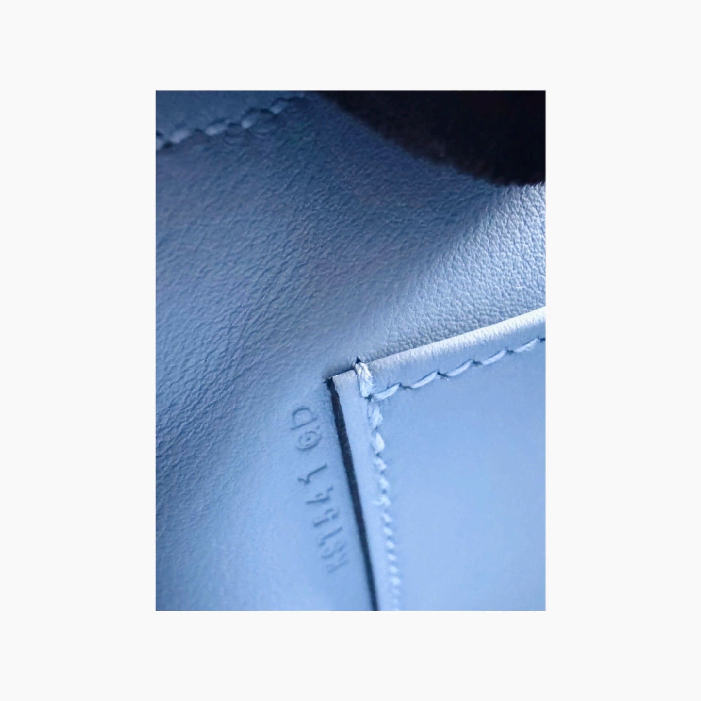 Kelly pochette blue lin phw swift