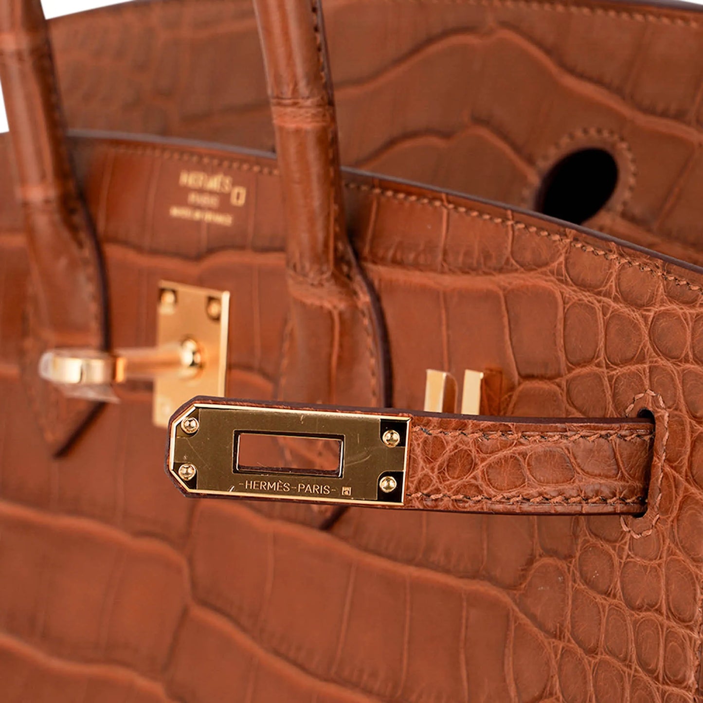 B25 Sellier gold ghw matte alligator